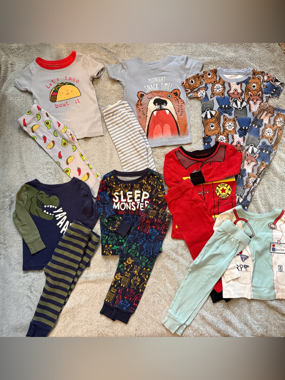 Kids mixed two piece Pajamas